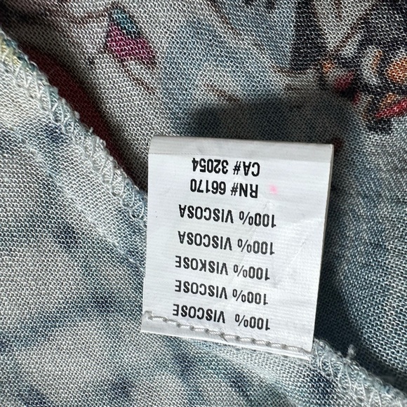 Blink London Anthropologie Floral Design Kimono Open Duster OS - Picture 7 of 7